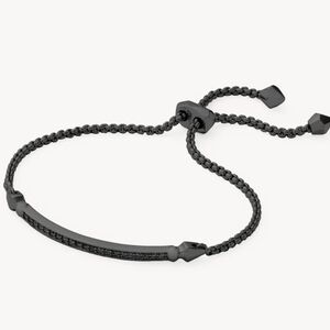 NWT Kendra Scott Ott Adjustable Chain Bracelet in Gunmetal